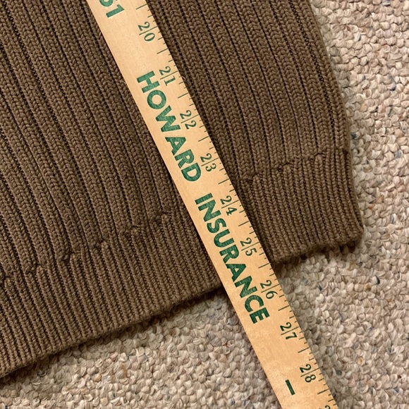 Men’s Eddie Bauer Brown Cotton Knit Sweater size L tall - Picture 7 of 8